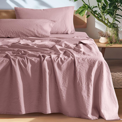 Evina™ Natural European Linen Sheets
