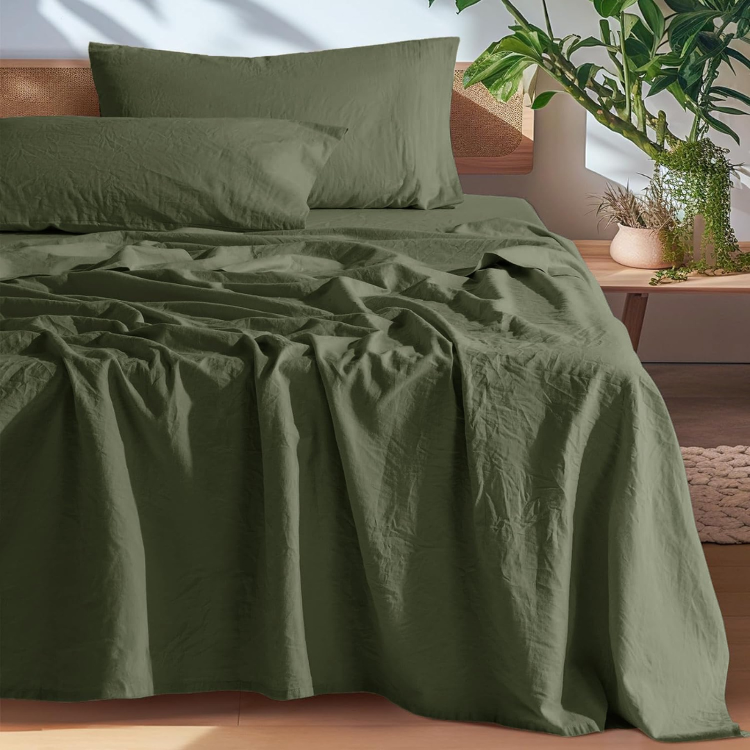Evina™ Natural European Linen Sheets