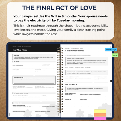 'End Of Life' Structured Planner & Journal