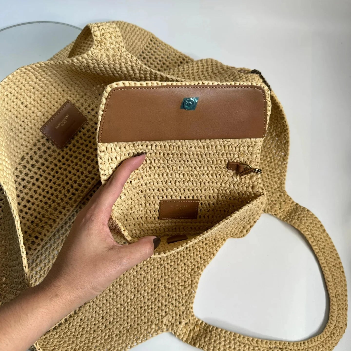 BAG ICARE IN RAFFIA