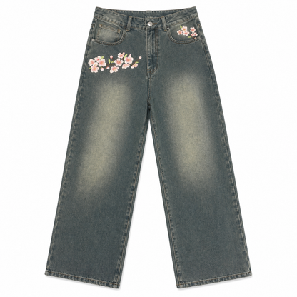 Unisex Sakura Jeans