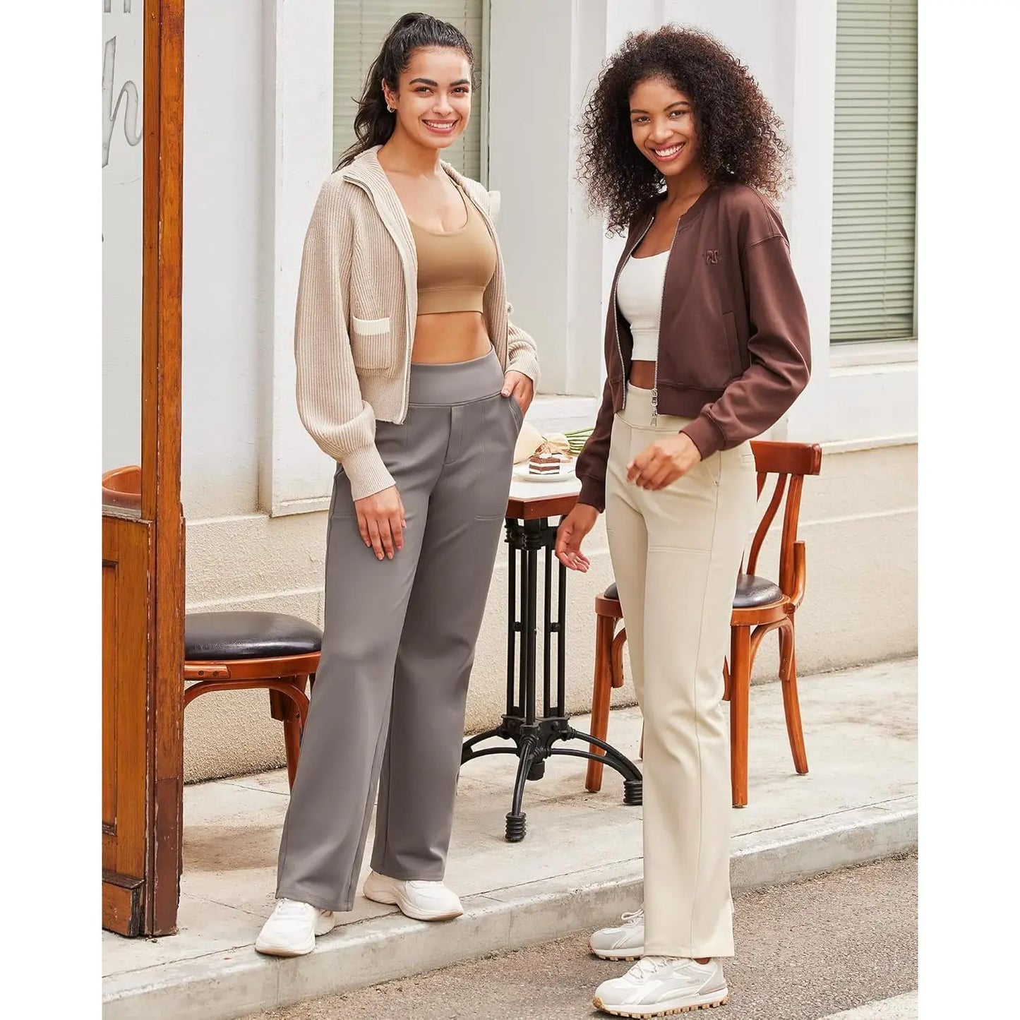 Luxa Wide Leg Dress Pants