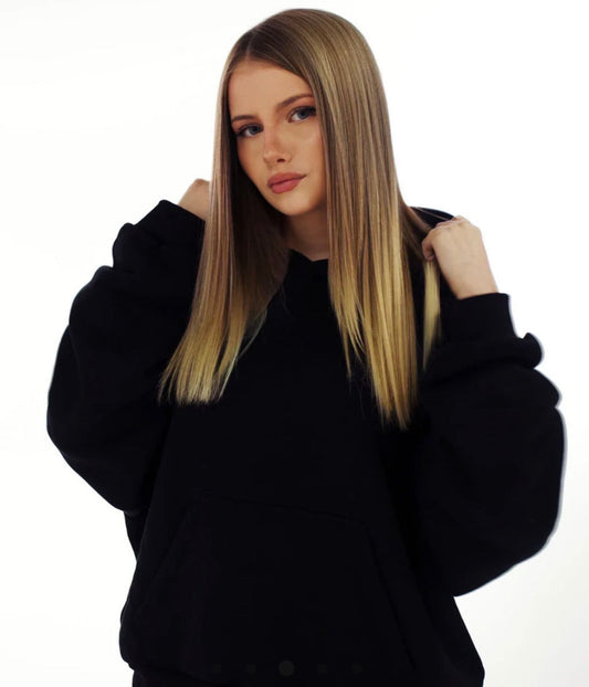 Backless Rhinestone Hoodie