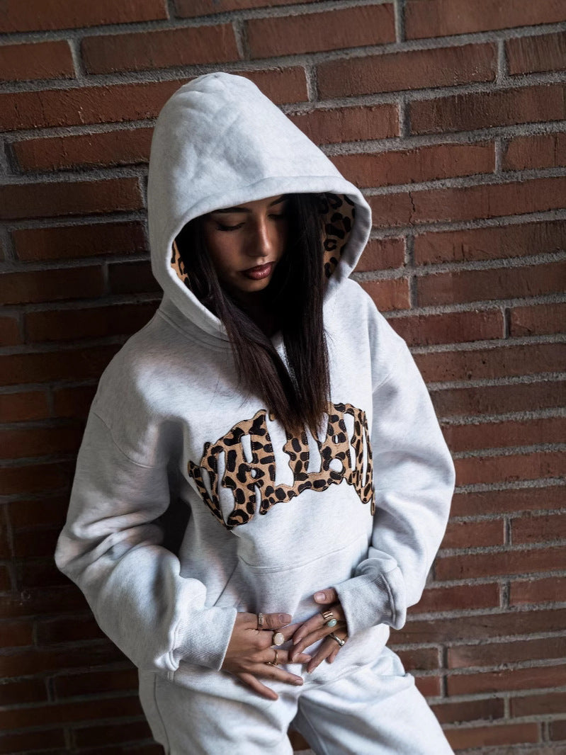 Fauve Leopard Hoodie