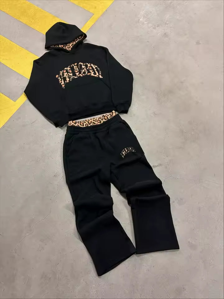 Fauve Leopard Hoodie