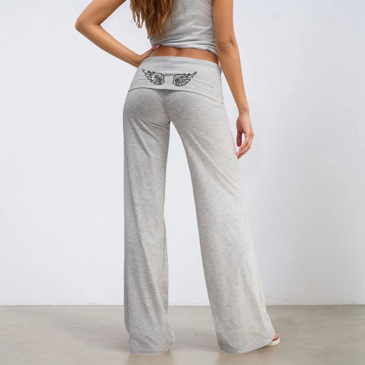 Angel Wing Sequin Pants