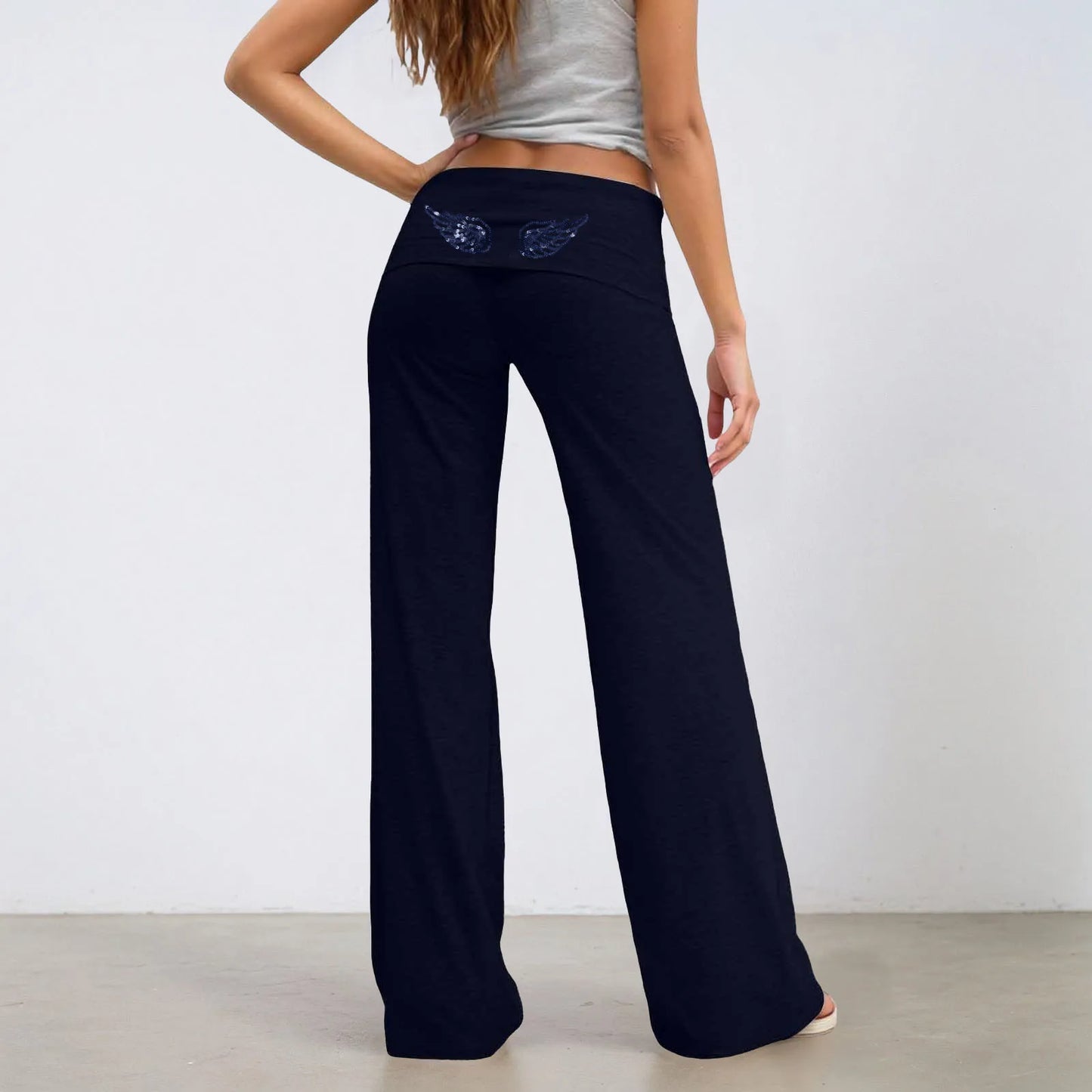 Angel Wing Sequin Pants