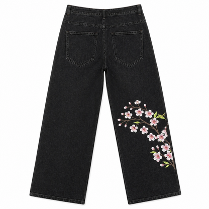 Unisex Sakura Jeans