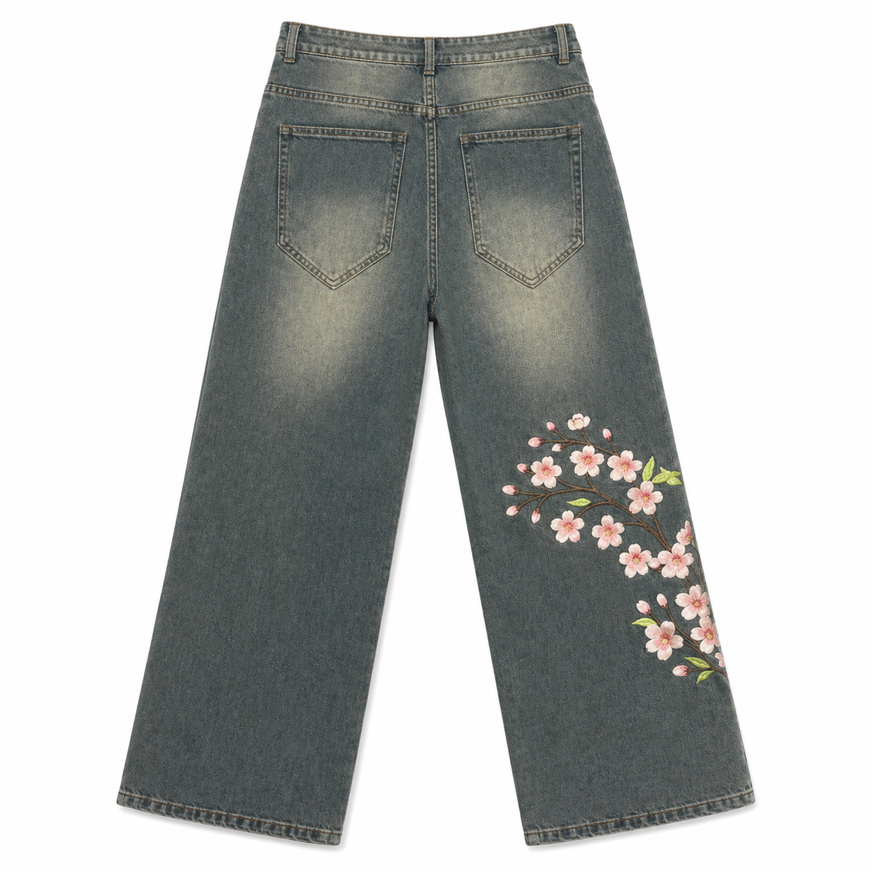 Unisex Sakura Jeans