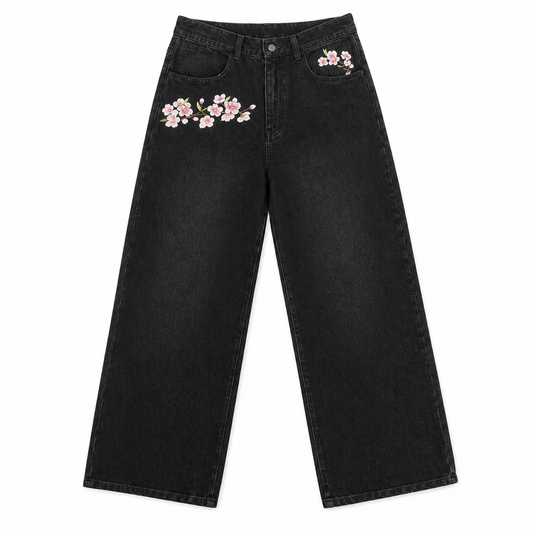 Unisex Sakura Jeans
